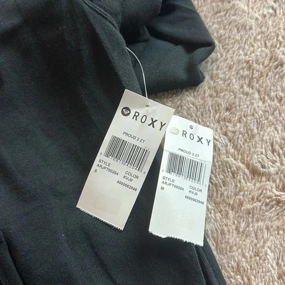 Roxy Proud 2 Full-Zip Hoodie Black Jacket New - Picture 13 of 16